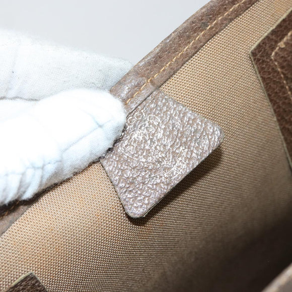 GUCCI GG Supreme Web Sherry Line Tote Bag PVC Beige Red Auth ep12381