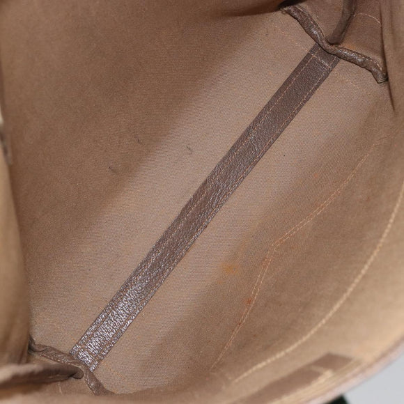 GUCCI GG Supreme Web Sherry Line Tote Bag PVC Beige Red Auth ep12381