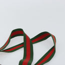 GUCCI GG Supreme Web Sherry Line Tote Bag PVC Beige Red Auth ep12381-8