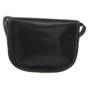 LOEWE Anagram Shoulder Bag Leather Black Gold Auth ep12382-2