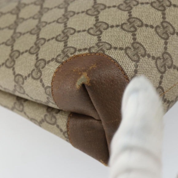 GUCCI GG Supreme Web Sherry Line Bag PVC Beige Red 002 983 0054 Auth ep12384