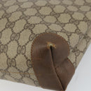 GUCCI GG Supreme Web Sherry Line Bag PVC Beige Red 002 983 0054 Auth ep12384-16