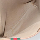 GUCCI GG Supreme Web Sherry Line Bag PVC Beige Red 002 983 0054 Auth ep12384-9