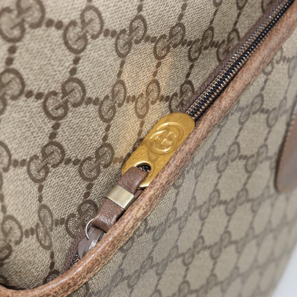 GUCCI GG Supreme Web Sherry Line Bag PVC Beige Red 002 983 0054 Auth ep12384