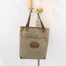 GUCCI GG Supreme Web Sherry Line Bag PVC Beige Red 002 983 0054 Auth ep12384-22