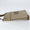 GUCCI GG Supreme Web Sherry Line Bag PVC Beige Red 002 983 0054 Auth ep12384-4