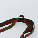 GUCCI GG Supreme Web Sherry Line Bag PVC Beige Red 002 983 0054 Auth ep12384-14