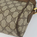 GUCCI GG Supreme Web Sherry Line Bag PVC Beige Gold 56 02 088 Auth ep12386-9