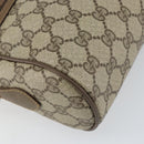 GUCCI GG Supreme Web Sherry Line Bag PVC Beige Gold 56 02 088 Auth ep12386-14