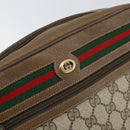 GUCCI GG Supreme Web Sherry Line Bag PVC Beige Gold 56 02 088 Auth ep12386-17