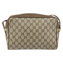 GUCCI GG Supreme Web Sherry Line Bag PVC Beige Gold 56 02 088 Auth ep12386-2