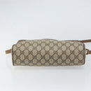 GUCCI GG Supreme Web Sherry Line Bag PVC Beige Gold 56 02 088 Auth ep12386-5