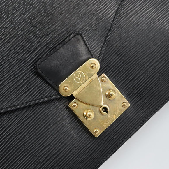 LOUIS VUITTON Epi Concorde Hand Bag Black M52132 LV Auth ep12387