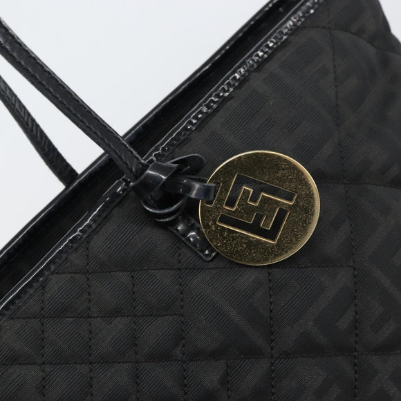 FENDI Zucca Canvas Tote Bag Black Auth ep12388