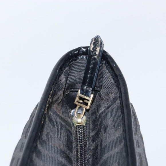 FENDI Zucca Canvas Tote Bag Black Auth ep12388