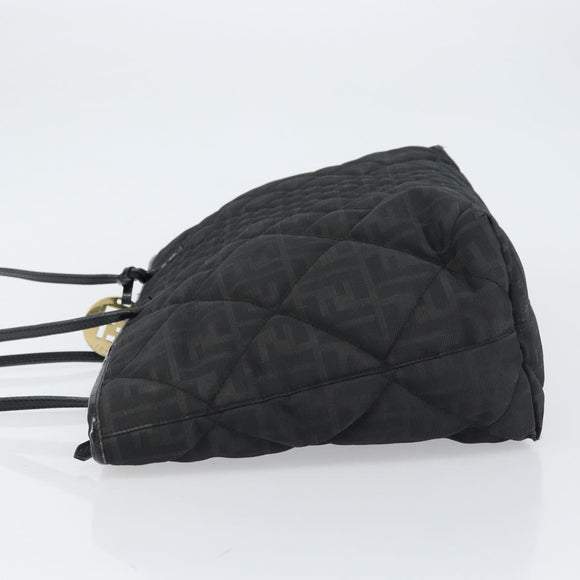 FENDI Zucca Canvas Tote Bag Black Auth ep12388