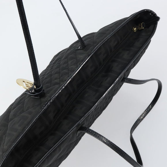 FENDI Zucca Canvas Tote Bag Black Auth ep12388