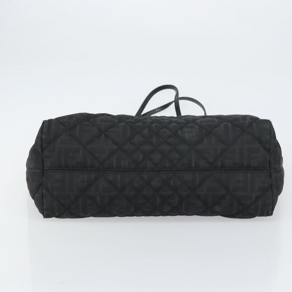 FENDI Zucca Canvas Tote Bag Black Auth ep12388