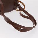 GUCCI Bamboo Backpack Leather Brown Gold 003 3444 0030 Auth ep12390-11