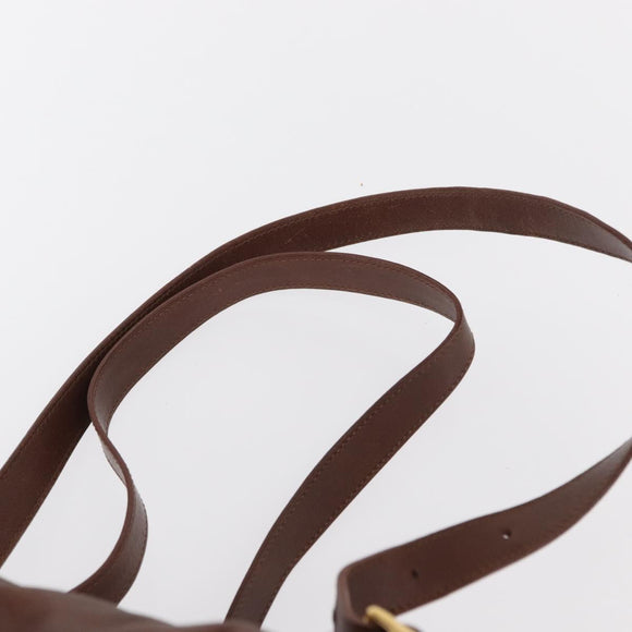 GUCCI Bamboo Backpack Leather Brown Gold 003 3444 0030 Auth ep12390