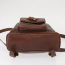 GUCCI Bamboo Backpack Leather Brown Gold 003 3444 0030 Auth ep12390-13