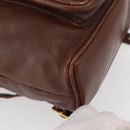 GUCCI Bamboo Backpack Leather Brown Gold 003 3444 0030 Auth ep12390-14
