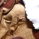 GUCCI Bamboo Backpack Leather Brown Gold 003 3444 0030 Auth ep12390-24