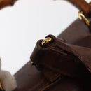 GUCCI Bamboo Backpack Leather Brown Gold 003 3444 0030 Auth ep12390-9