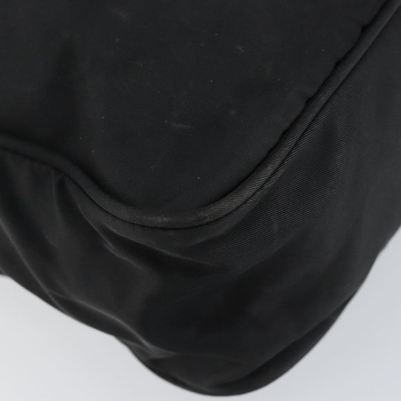 PRADA Shoulder Bag Nylon Silver Black Auth ep12391