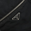PRADA Shoulder Bag Nylon Silver Black Auth ep12391-17