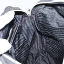 PRADA Shoulder Bag Nylon Silver Black Auth ep12391-19