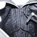 PRADA Shoulder Bag Nylon Silver Black Auth ep12391-20