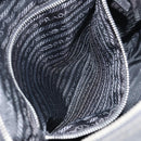 PRADA Shoulder Bag Nylon Silver Black Auth ep12391-22