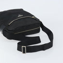 PRADA Shoulder Bag Nylon Silver Black Auth ep12391-7