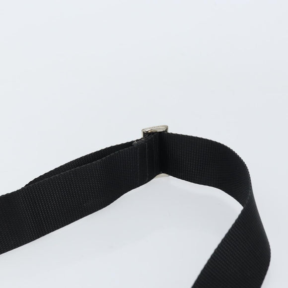 PRADA Shoulder Bag Nylon Silver Black Auth ep12391