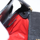 GUCCI Shoulder Bag Leather Black Gold Auth ep12393-18