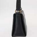 GUCCI Shoulder Bag Leather Black Gold Auth ep12393-4