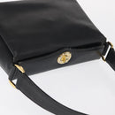 GUCCI Shoulder Bag Leather Black Gold Auth ep12393-6