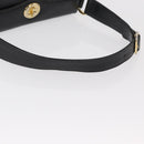 GUCCI Shoulder Bag Leather Black Gold Auth ep12393-7
