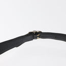 GUCCI Shoulder Bag Leather Black Gold Auth ep12393-8