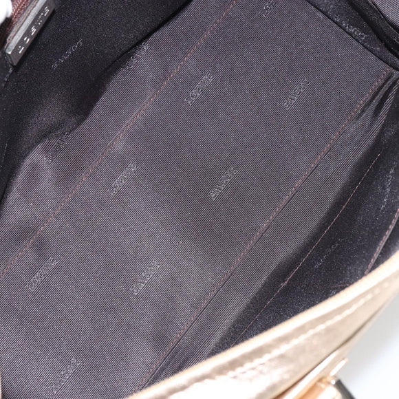 LOEWE Anagram Americana 28 Hand Bag Leather Gold Tone Auth ep12399