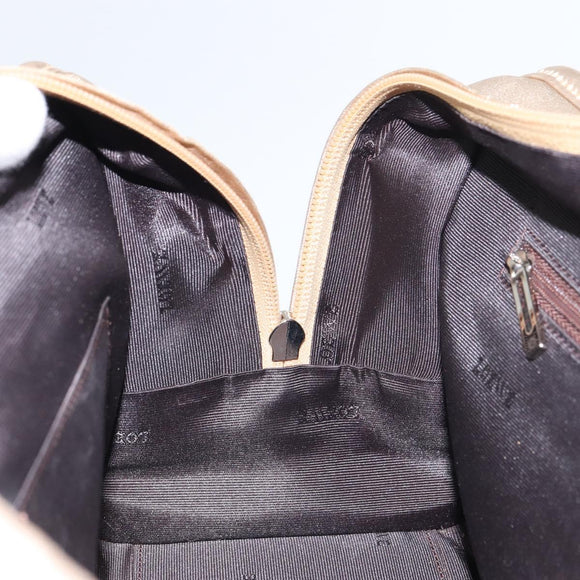 LOEWE Anagram Americana 28 Hand Bag Leather Gold Tone Auth ep12399