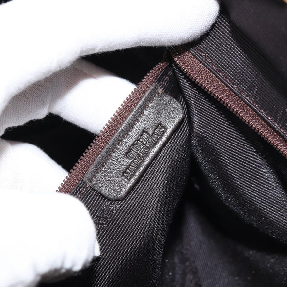 LOEWE Anagram Americana 28 Hand Bag Leather Gold Tone Auth ep12399