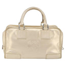 LOEWE Anagram Americana 28 Hand Bag Leather Gold Tone Auth ep12399-2