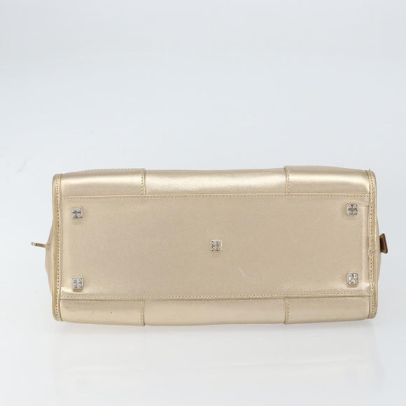 LOEWE Anagram Americana 28 Hand Bag Leather Gold Tone Auth ep12399