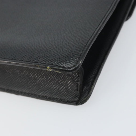LOUIS VUITTON Taiga Belair Clutch Bag Ardoise M32592 LV Auth ep12406