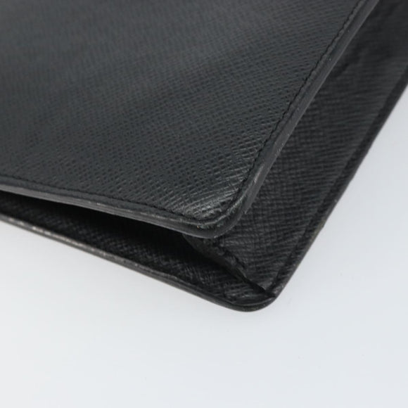 LOUIS VUITTON Taiga Belair Clutch Bag Ardoise M32592 LV Auth ep12406