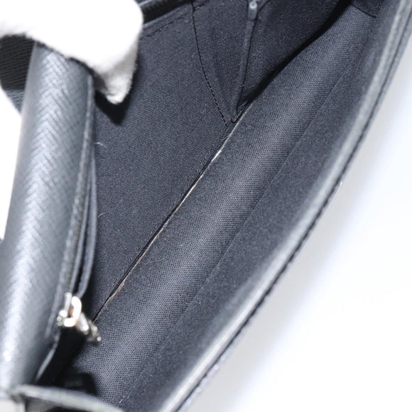 LOUIS VUITTON Taiga Belair Clutch Bag Ardoise M32592 LV Auth ep12406