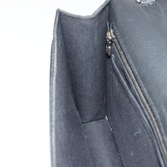 LOUIS VUITTON Taiga Belair Clutch Bag Ardoise M32592 LV Auth ep12406