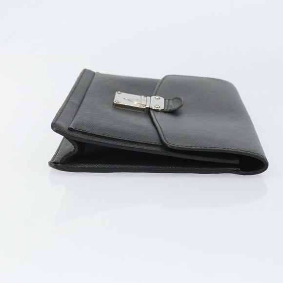 LOUIS VUITTON Taiga Belair Clutch Bag Ardoise M32592 LV Auth ep12406